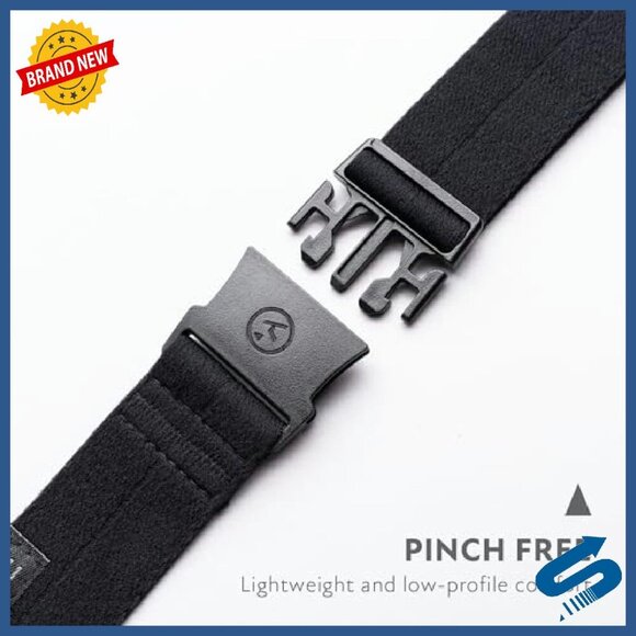 Slim Elastic Stretch Belt with Micro-Adjust Buckle for Active Wear main image 8